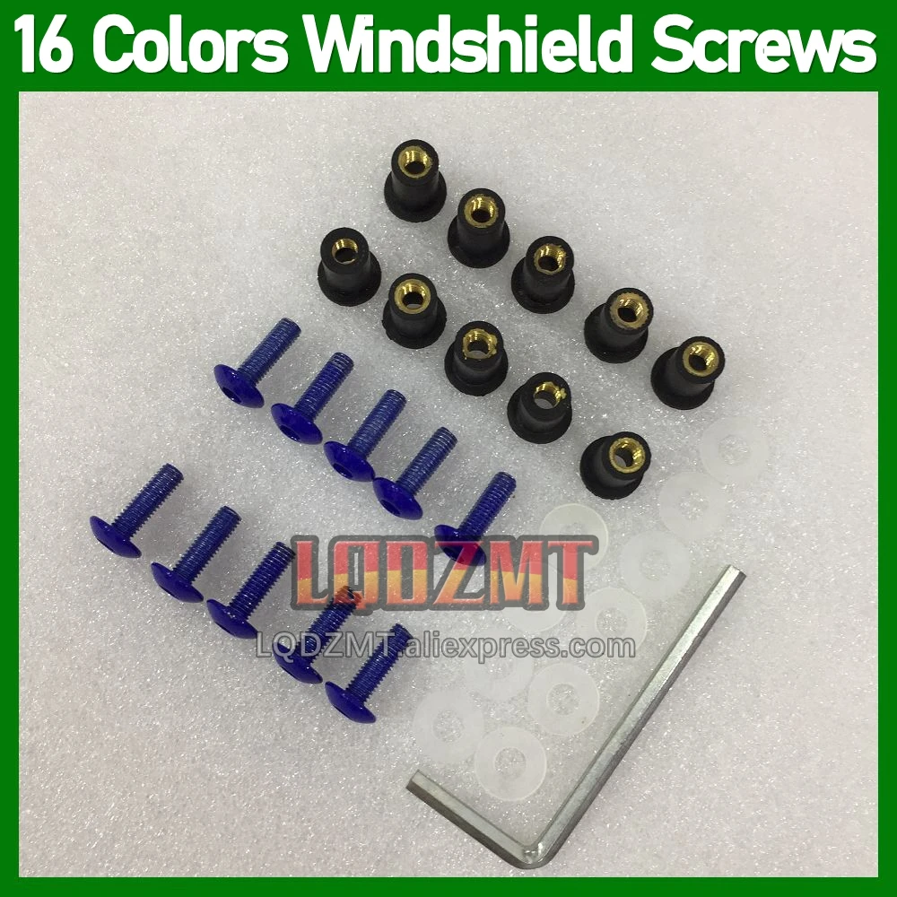 31 шт. болты для лобового стекла мотоцикла YAMAHA YZFR6 YZF-R6 YZF R6 R 6 08 09 10 11 2012 2013 2014 2015 2016