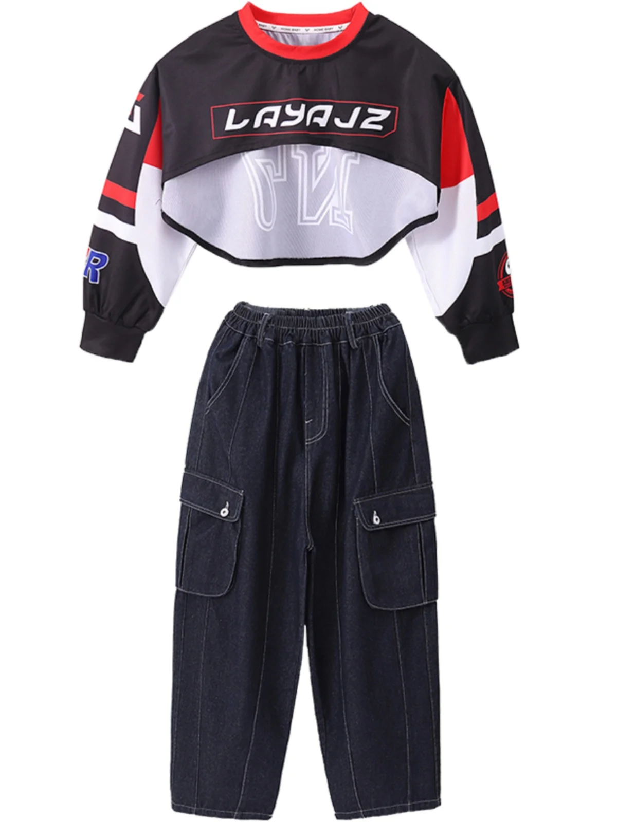 Детский стиль хип-хоп раньше мужские и женские джазовые танцевальные костюмы