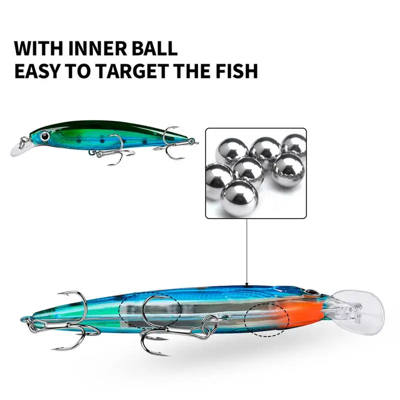 10 шт. рыболовные приманки с острым крючком