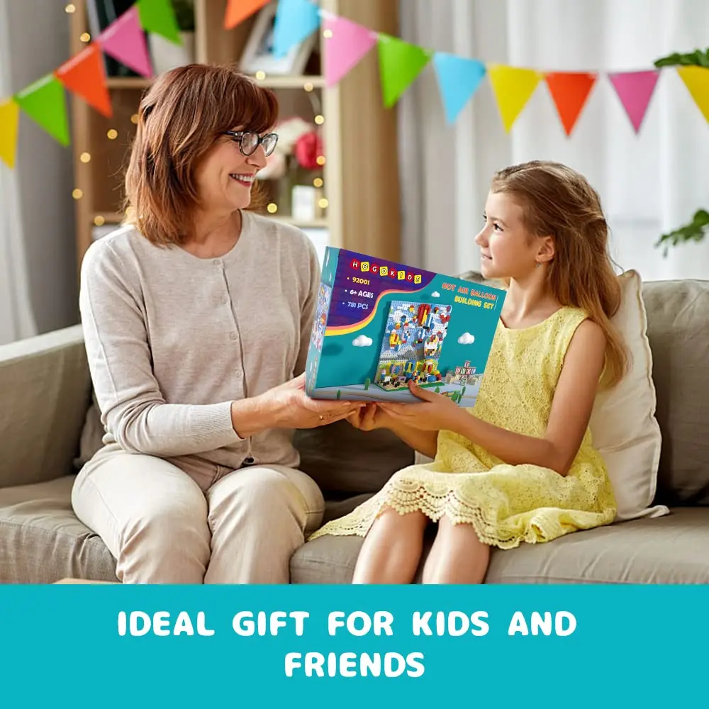 Строительные блоки с воздушным шаром 784 деталей
