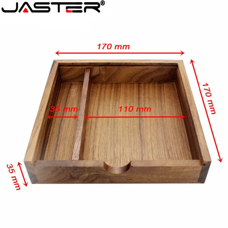 Фото Флэш-накопитель JASTER (1 шт. с бесплатным логотипом), уникальный фотоальбом, USB-накопитель из орехового дерева с коробкой, 8 ГБ, 16 ГБ, 32 ГБ, 64 ГБ (170*... №3