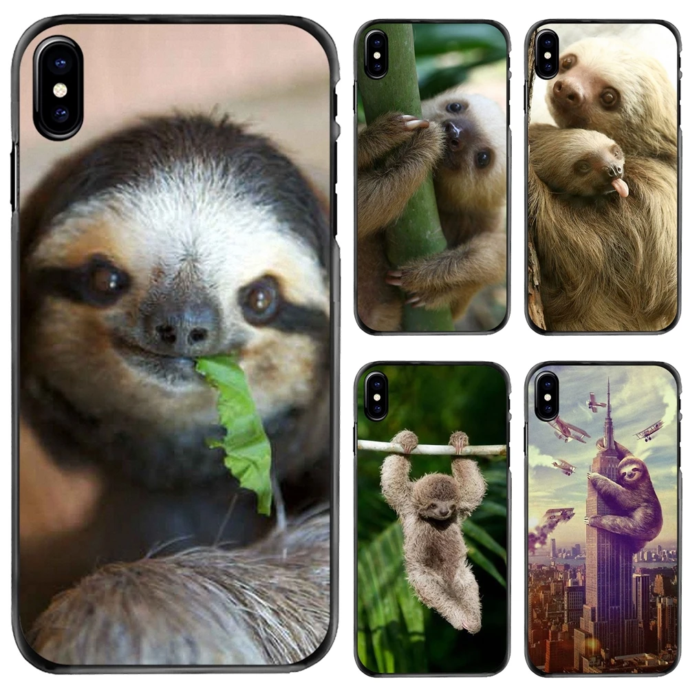 

Hard Phone Bag Case Cutest Happiest Baby Sloths Motto For Apple iPhone 11 12 13 14 Pro MAX Mini 5 5S SE 6 6S 7 8 Plus 10 X XR XS