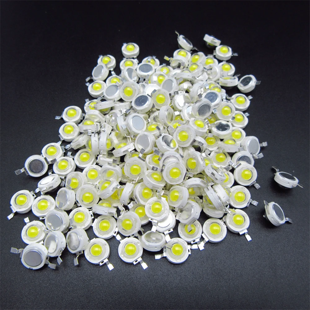 10-1000Pcs High Power LED COB Lamp Chip 1W 3W 3.2-3.6V Input 100-280LM LED Bulb Diode For DIY LED Floodlight Spotlight Downlight images - 6