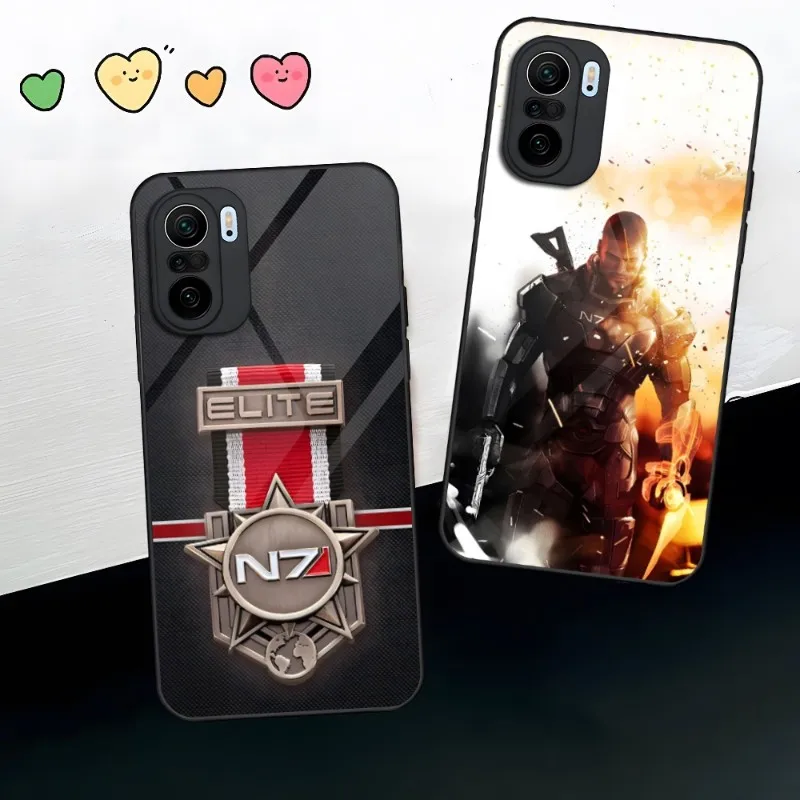 

MASS Effect N7 Phone Case For Xiaomi 13 12 X Redmi Note 10 11 S Lite T Pro POCO X3 M4 Toughened Glass
