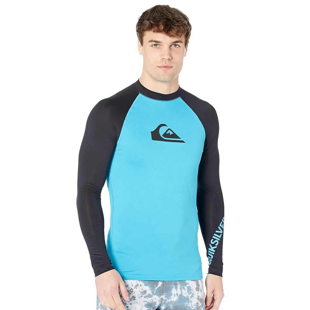 

Мужские купальники Rashguard UPF 50, солнцезащитные рубашки для серфинга с длинным рукавом, базовый кожаный костюм для серфинга, одежда для плаван...