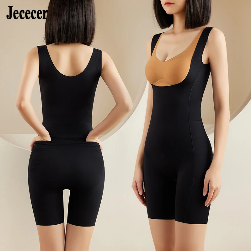 Compression Bodysuit Spandex Stretch Shapewear Women Tummy Slimming Underbust Waist Trainer Butt Lifter Corrective Underwear