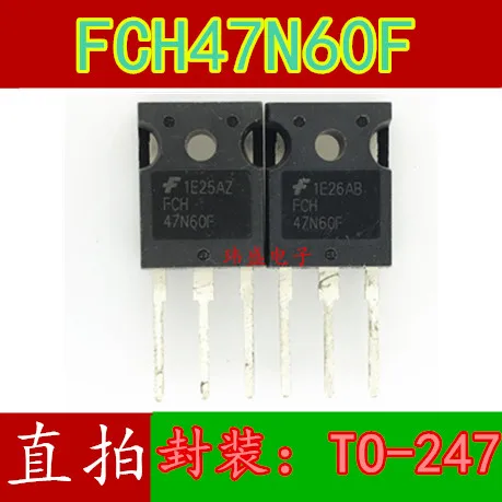 

free shipping FCH47N60F 47N60F TO-247 MOS 47A/600V 10PCS