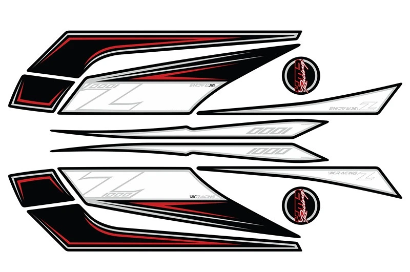 Задний обтекатель мотоцикла цифровая доска 3D наклейки для Z1000SX 2011-2016 z1000 sx