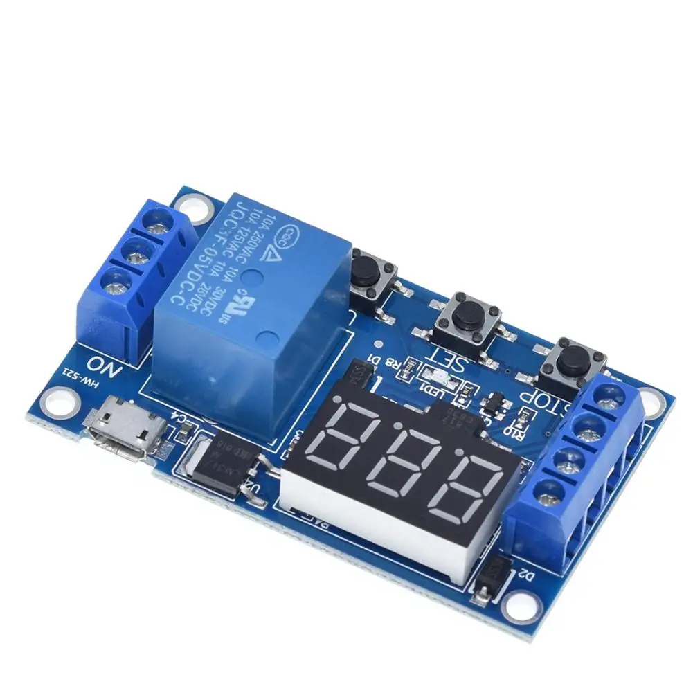 

1-way Relay Module Delay Power Off Trigger Delay Cycle Timing Circuit Control Switch Board Relay Module Display Equipment