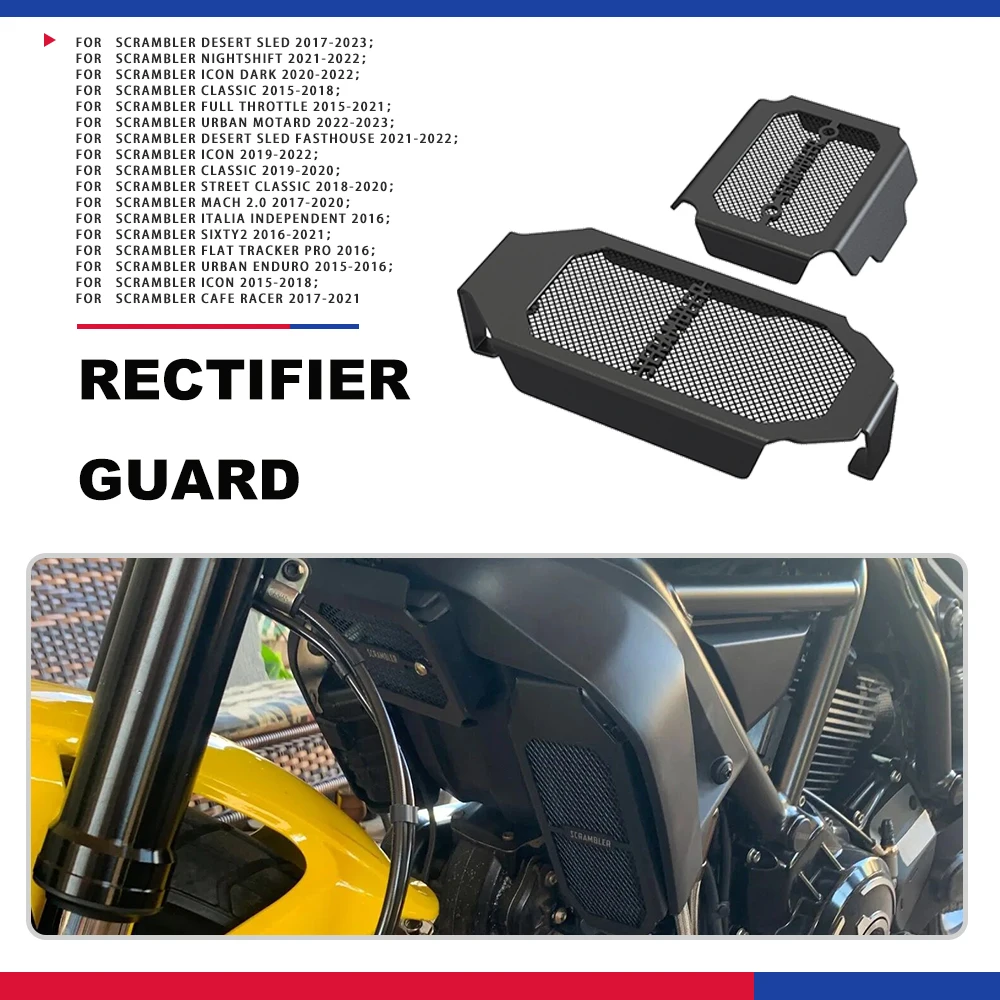 

Motorcycle Radiator Shield Grille Guard For Ducati Scrambler800 Scrambler 800 2015-2022 Oil Cooler Protection Cover Accessories