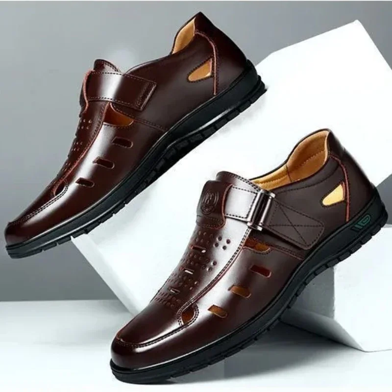 Сандалии мужские летние уютные Нескользящие мягкие дышащие универсальные