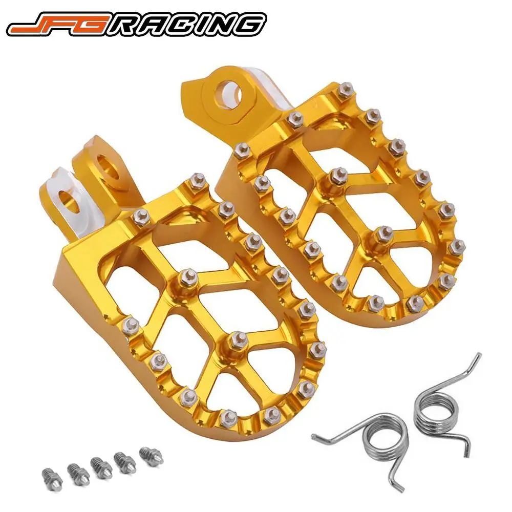 

Алюминиевые Подножки для мотоцикла CNC 7075, подножки, педальные подножки для SUZUKI RMZ250 RMZ450 RMX450Z RM250Z 450Z, внедорожный Электрический велосипед