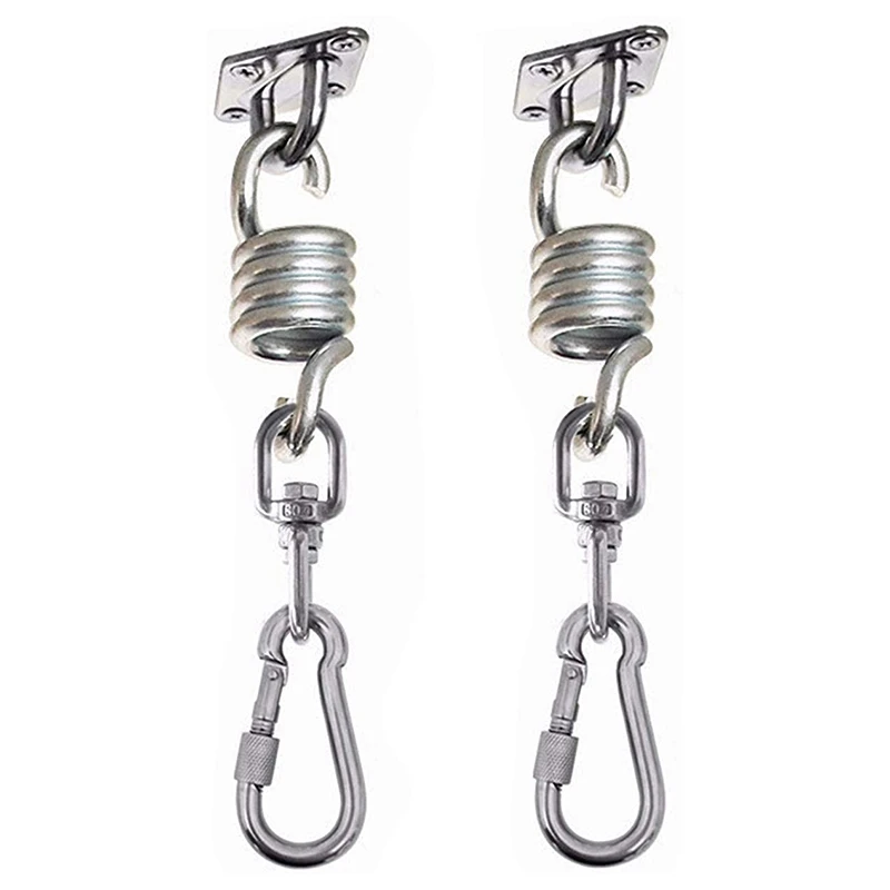 2Pcs Swivel Hooks For Hammock Swing Chairs Stainless Steel Hanging Seat Accessories Kit For Ceiling/Indoor/Outdoor