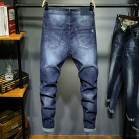 mens jeans solid color micro elastic classic men straight slim fashion denim brand trousers male 2022 new streetwear cargo
