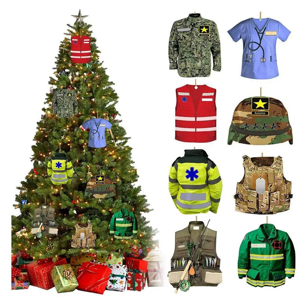 

Beauty Double Sided Pattern Acrylic Christmas Decoration Multi-style Hanging Decoration Wear-resistant for Gifts