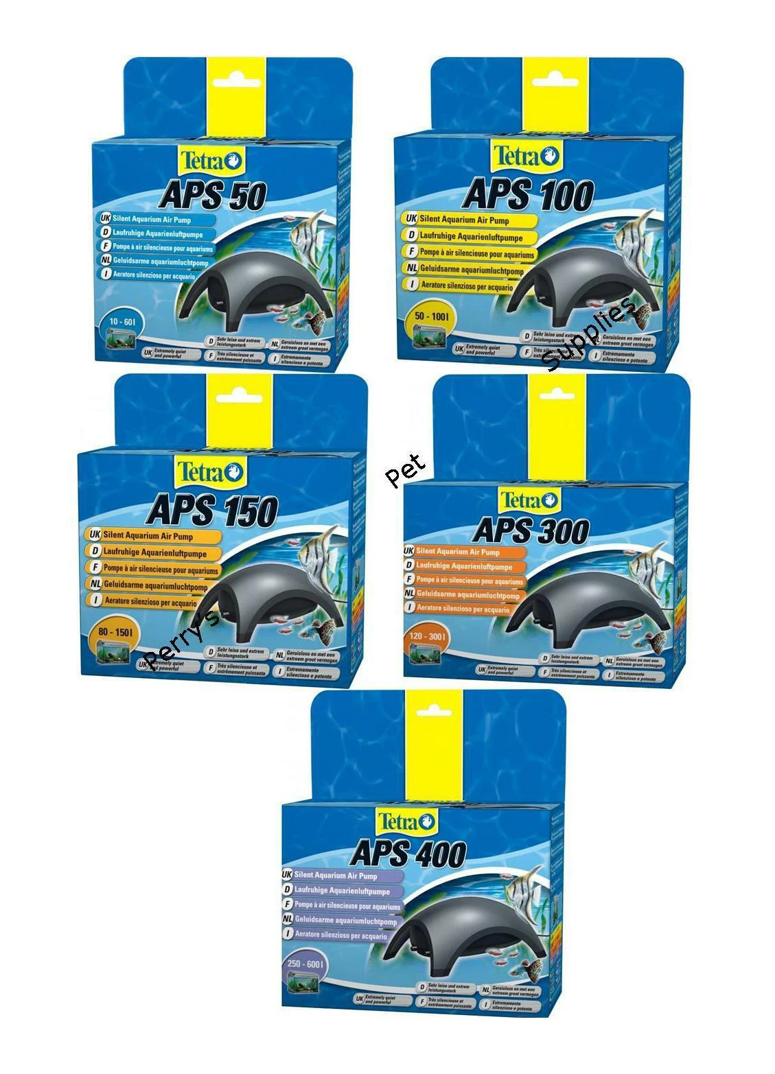 Фото Воздушные насосы Tetra APS 50 100 150 300 400, аквариумный воздушный насос Anthracite, аквариумный №1