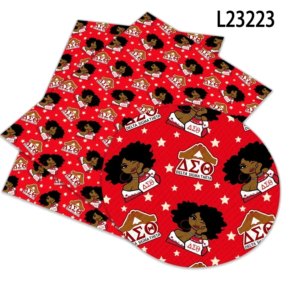 22*30 см Delta Sigma Theta женское общество красный принт узор искусственная искусственная кожа крест узор для изготовления сережек своими руками (art.: 3920cc6f1f52a) - 3920cc6f1f52a