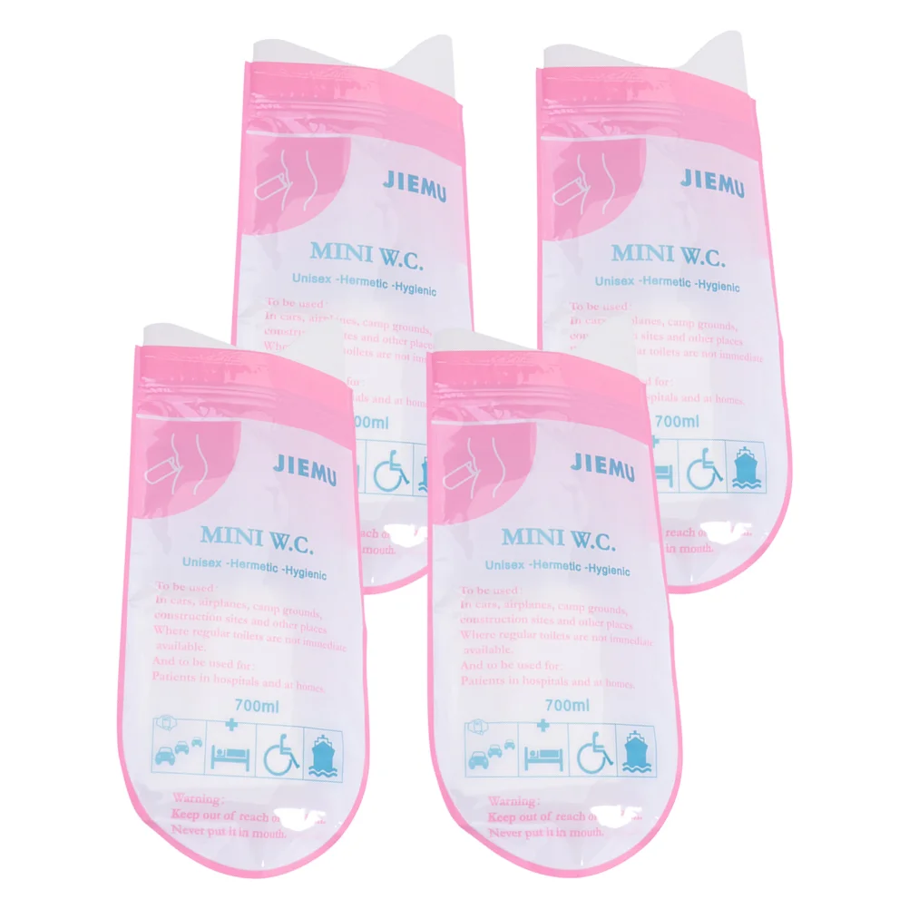 

4Pcs Car Urinal Portable Urine Bag Disposable Urinal for Travel