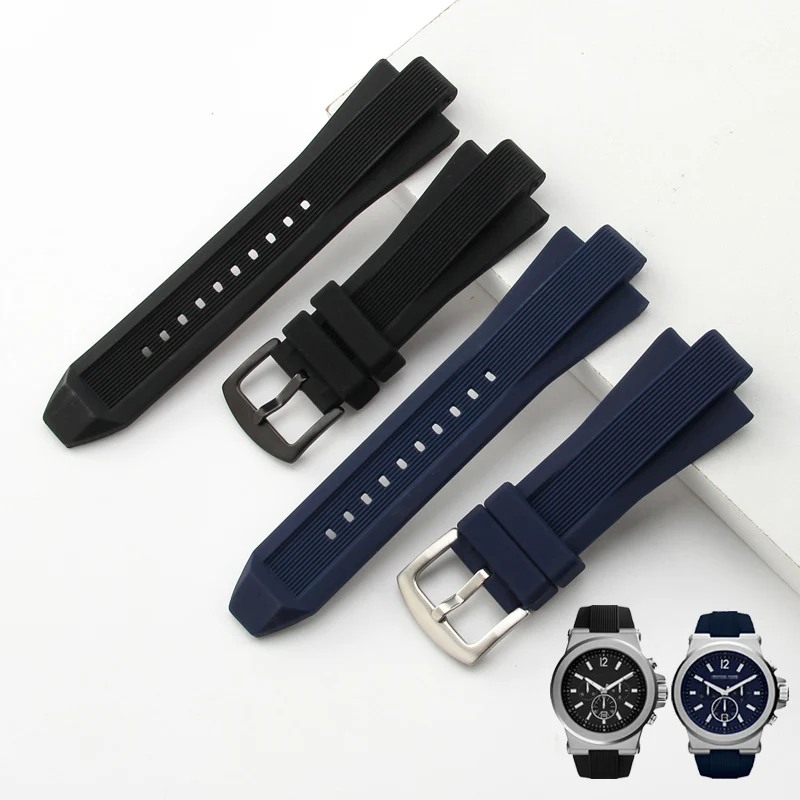 Silicone Rubber Watch Strap for Michael Kors Mk8184 8729 MK9019 MK8295 MK8492 MK9020 MK8152 MK9026 Watchband Accessories 29*13mm