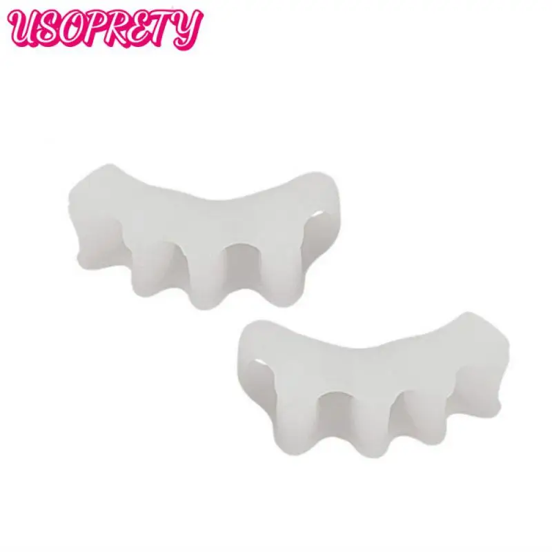 

=2pair Protective Toes Separator Corrector Orthotics Feet Bone Thumb Adjuster Correction Pedicure Sock Straightener Tools