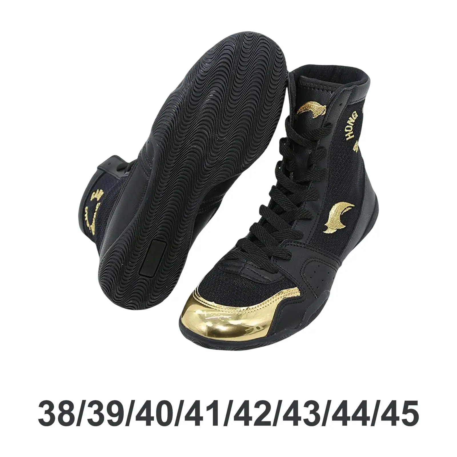 

Kick Boxing Shoes Wrestling Boots Adults Training Trainers Fight Footwear for Grappling Martial Arts Mma Practice Accessories