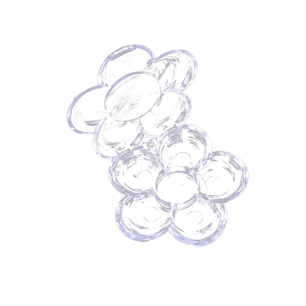 Прозрачный пластиковый контейнер для теней 6 ячеек |