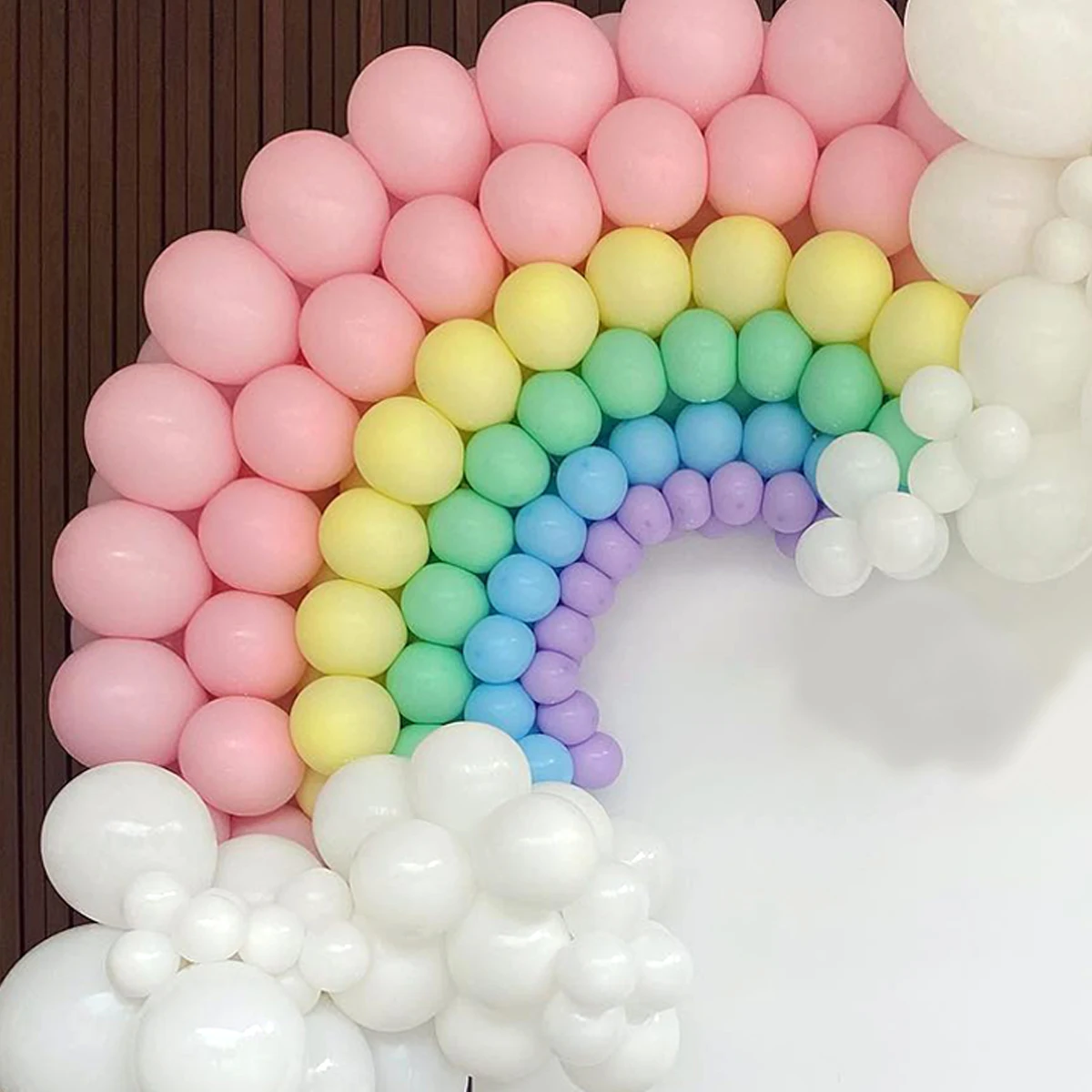 

1Set Rainbow Balloon Garland Arch Kit Global Macaron Latex Ballon Anniversary Baby Shower Birthday Party Background Decoration