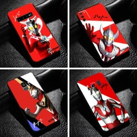 japan anime ultraman phone case for samsung galaxy s10 s9 s8 plus s10 lite s10e s10 5g soft liquid silicon coque back black