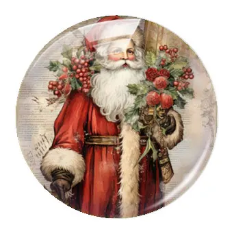 

Fezrgea стеклянные кабошоны с новогодней тематикой