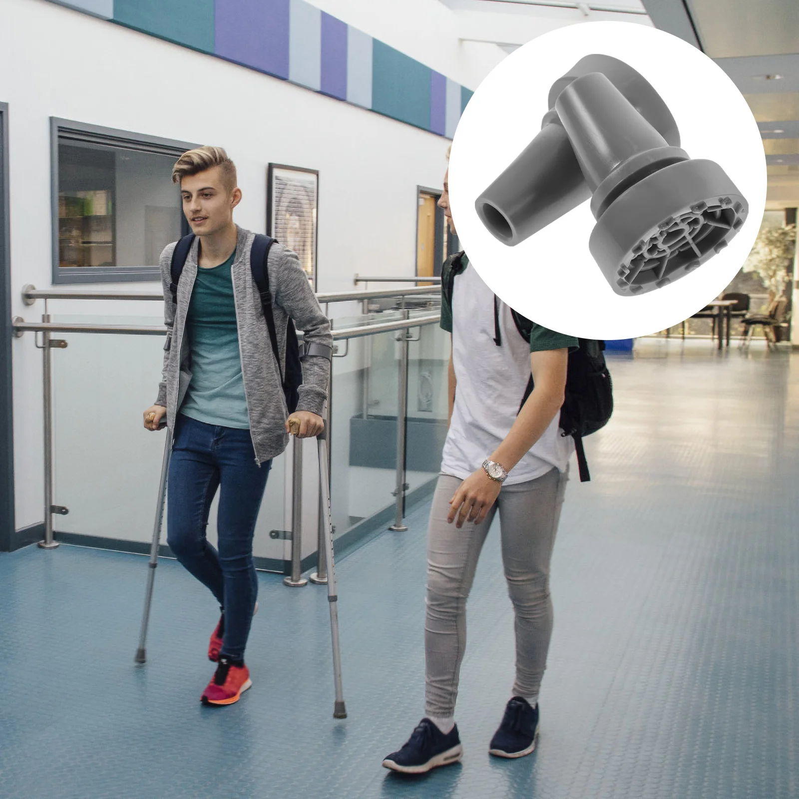 19ММ Резиновые ортопедические костыли для тяжелых условий эксплуатации ножки