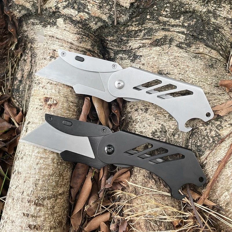 Складной нож из нержавеющей стали острый карманный с задней шиной для