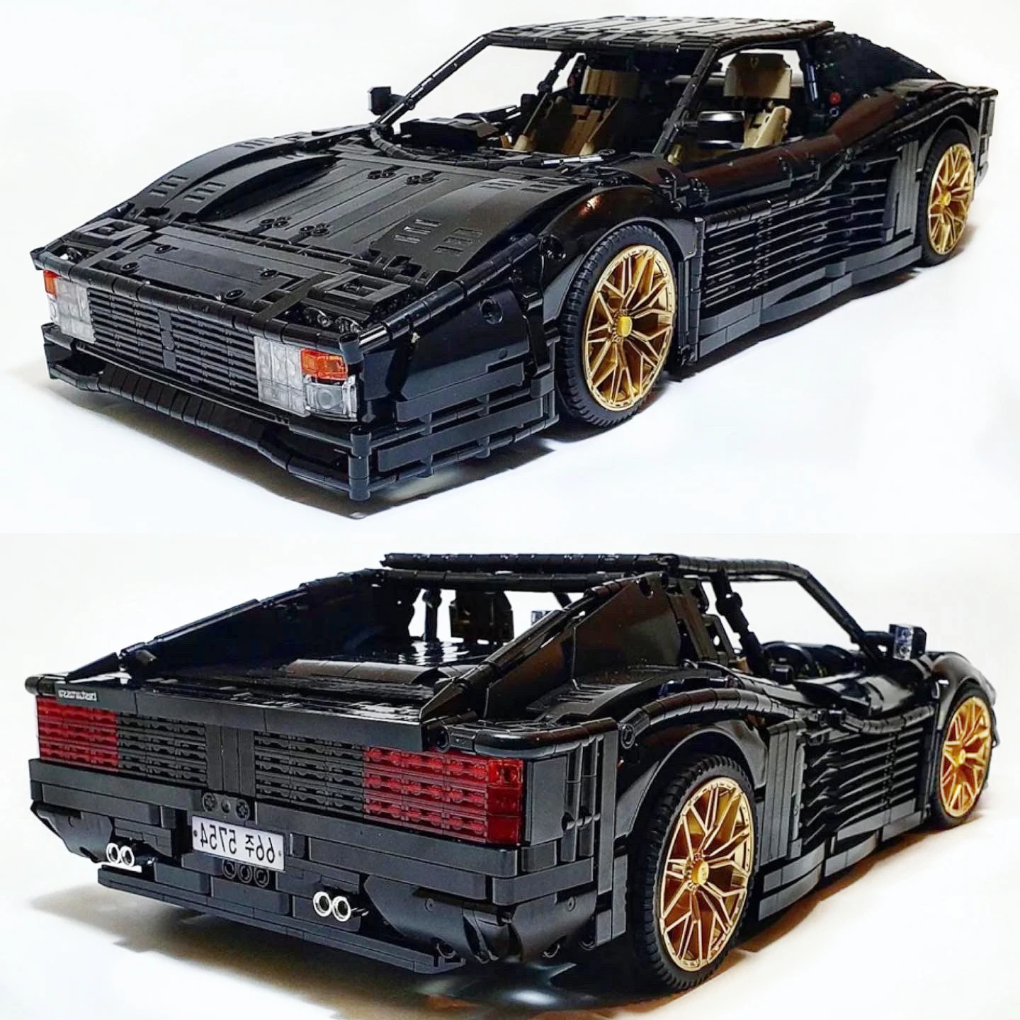 В наличии MOC 98925 Testarosa 1:8 суперспортивная гоночная модель автомобиля 3738 шт.