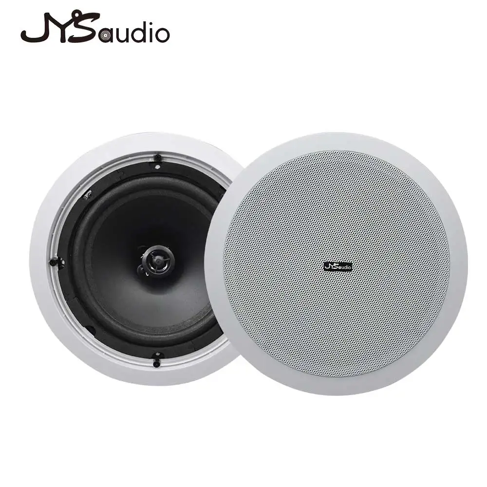 Active Ceiling Wall Mount Speaker 40W 8 Inch Powerful Bass Class D Amplifier Bluetooth-compatible Bathroom Bedroom Retail Store