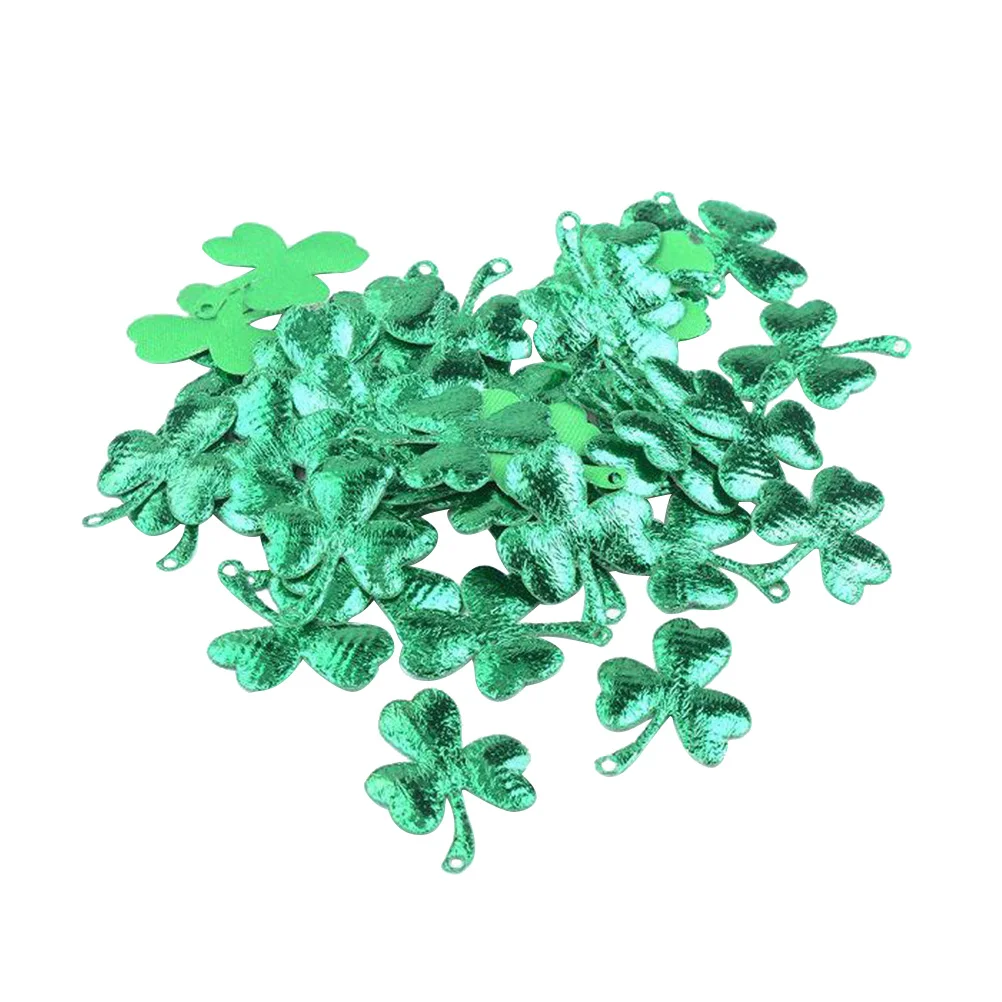 

200pcs Small St. Patricks Day Green Fabric Sparkle Decor Pieces for Party Birthday