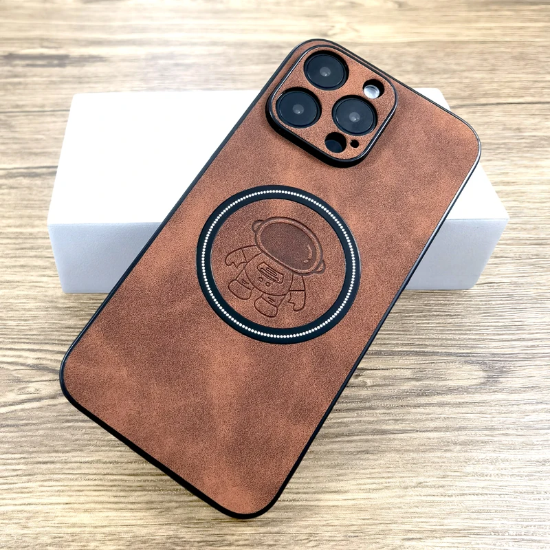 Чехол из искусственной кожи для iPhone 16 15 14 13 12 11 Pro Max iPhone16 iPhone15 iPhone14 Magsafe