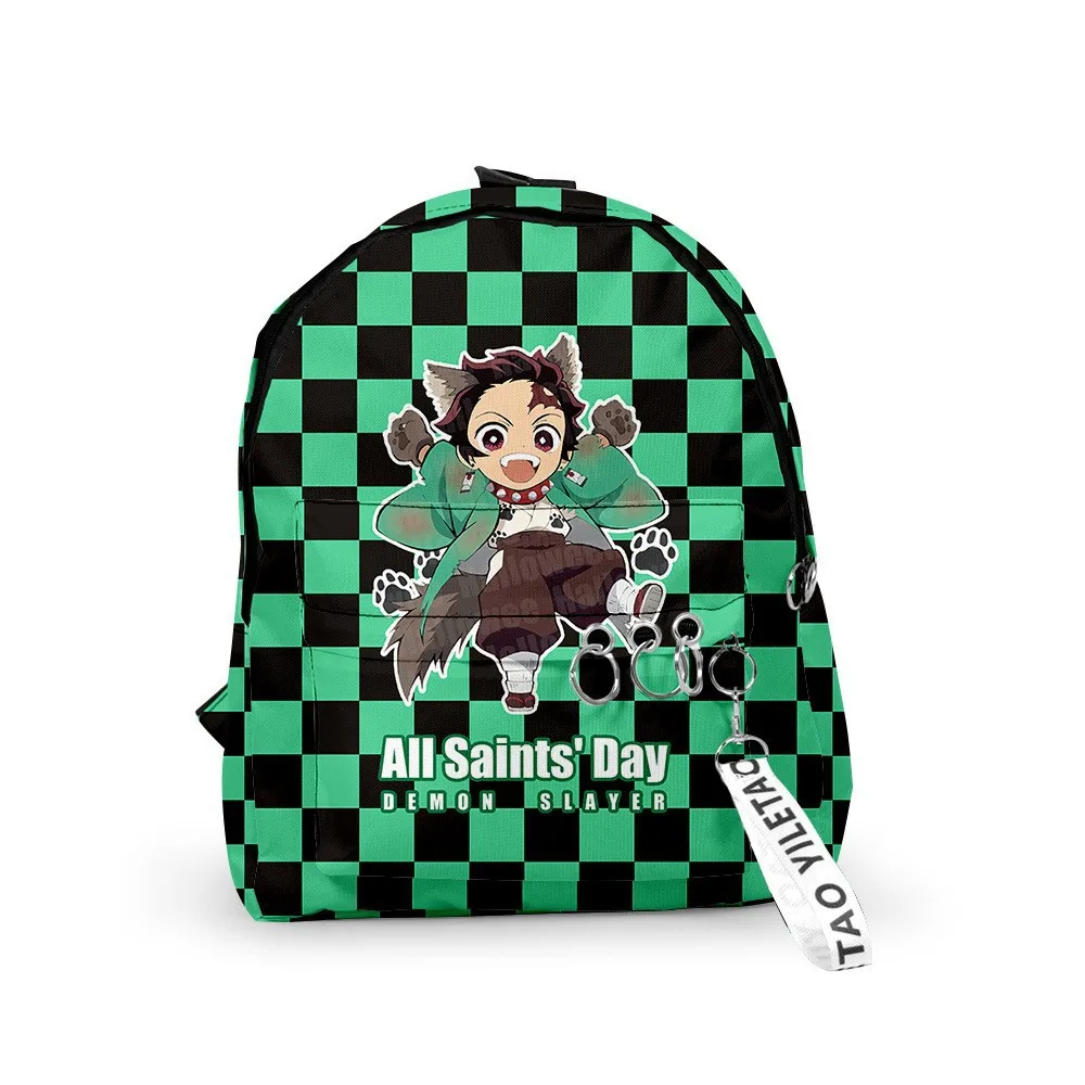 

Casual Backpack Anime Halloween Ghost Slayer Backpack Men's and Women's Bag College Style School Bag