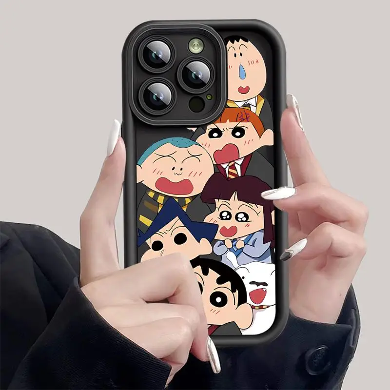 Чехол S-ShinChan C-Crayon для телефона Xiaomi Redmi 12 12C 13C 5G 13 4G A1 A2 Plus A3 Poco X3 NFC Pro C50 C51 C61