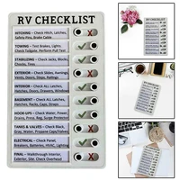 multi purpose rv checklist memo boards portable plastic note board daily listing detachable reusable memo wall hanging board