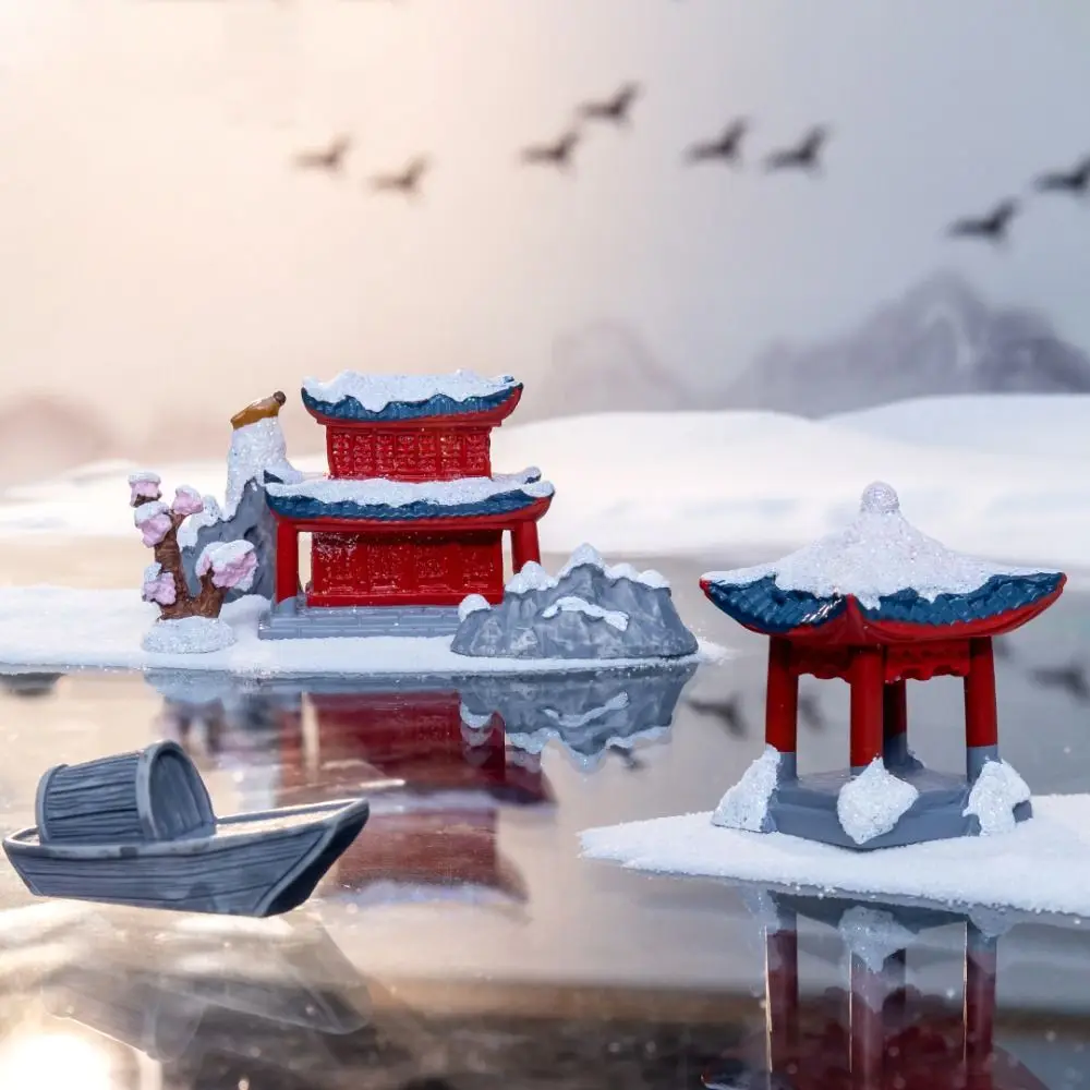 Многоцветные строительные фигурки в китайском стиле экологическая бутылка из