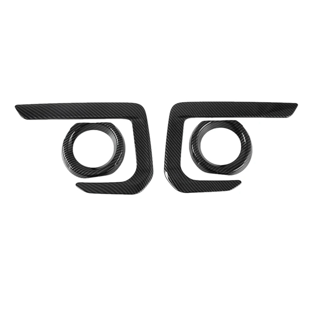 

Car Front Fog Light Lamp Cover Trim Bezel Frame Styling for BT 2021 2022 Carbon Fiber