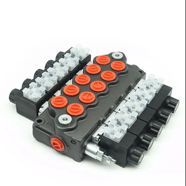 

Electric Control Multi Way Directional Solenoid Valve Widely Used In Loader And Truck Crane
