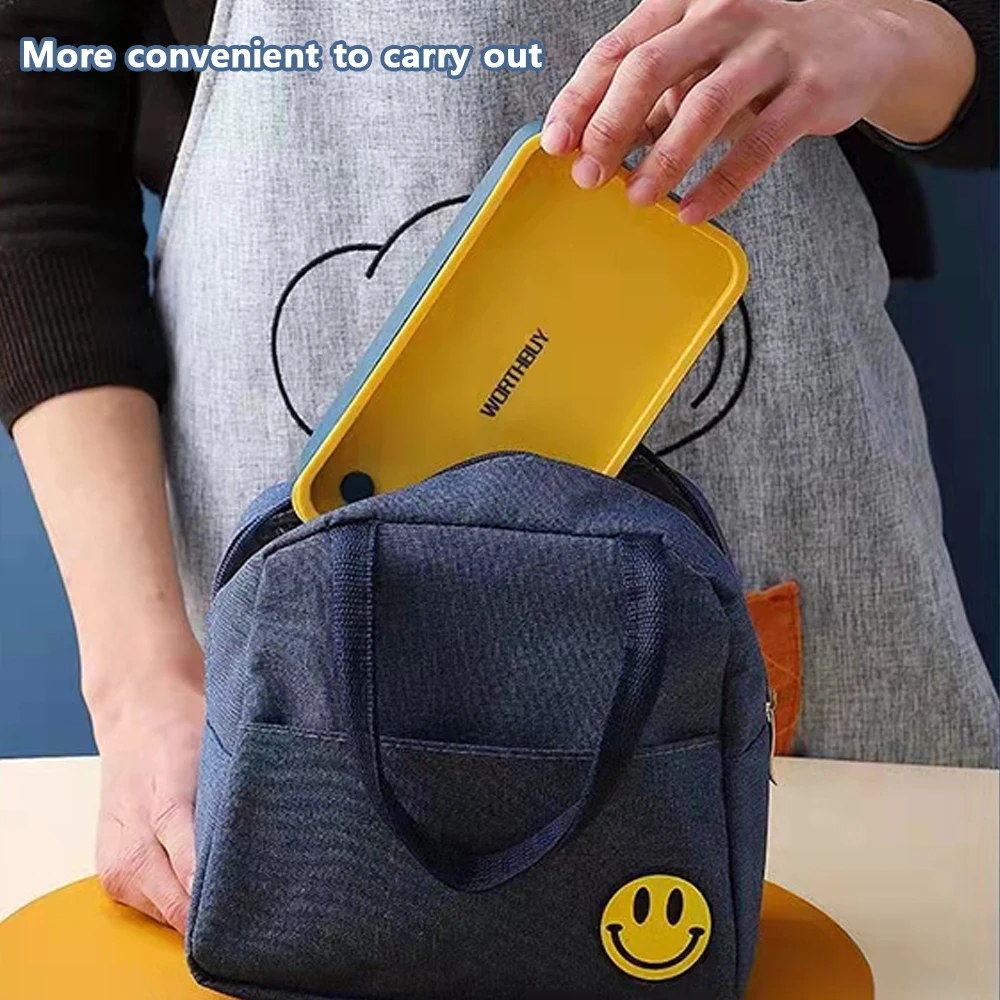 

Полосатый контейнер для бенто с крышкой, однослойный контейнер для бенто с крышкой, силикагелевый Ланч-бокс с крышкой