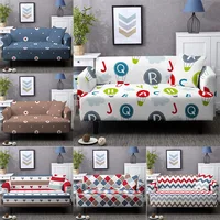 Spots Geometry Circle Printing Sofa Cover Household Elastic Sofa Towel Washable 3 Seat Recliner Chair Cover for Living Room