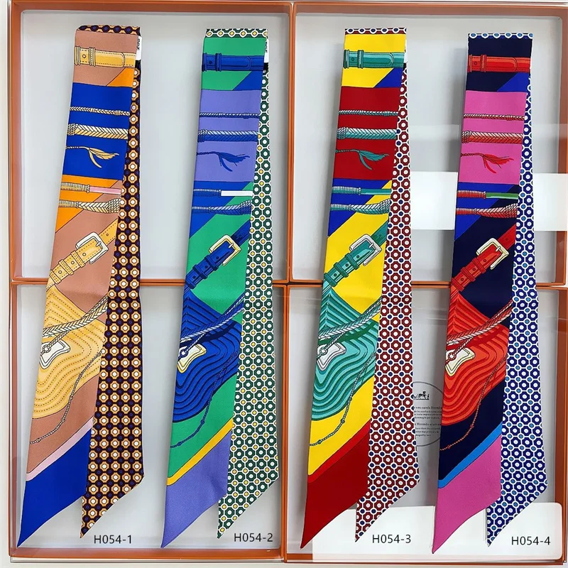 100% шелк высококачественные роскошные брендовые товары шарф Женская повязка на