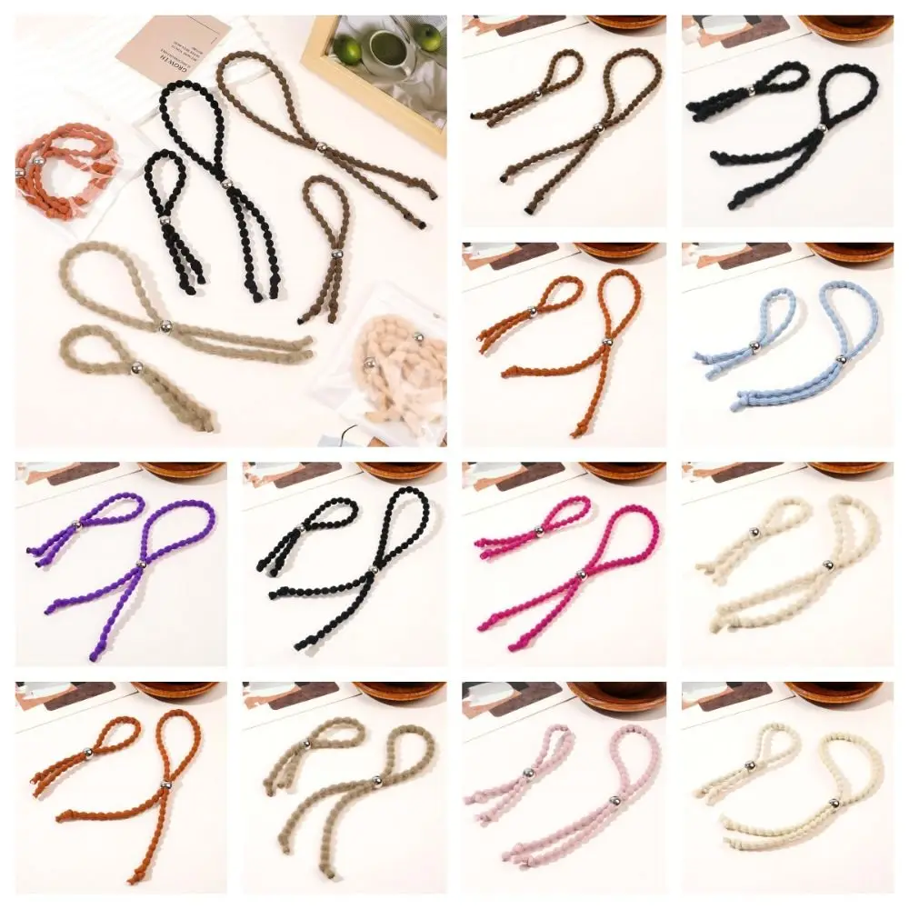 Эластичные резинки для волос с бусинами завязки в африканском стиле скользящие