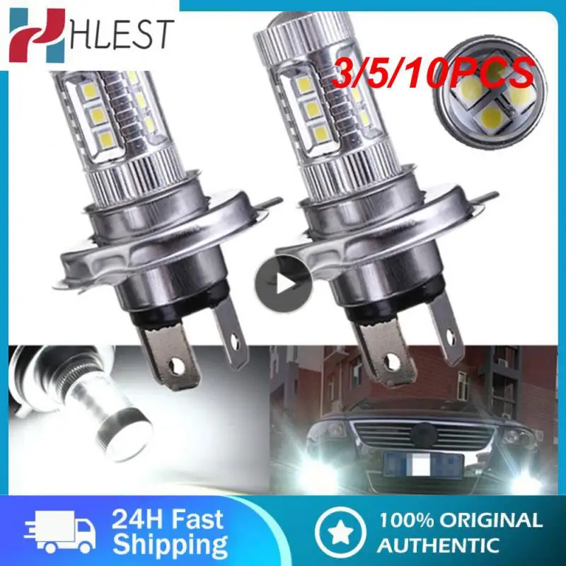 

3/5/10PCS Car Headlight Bulb 80w High Power H4 Fog Lamp No Radiation Super Bright Near And Far Bulb Car Accessories Headlight