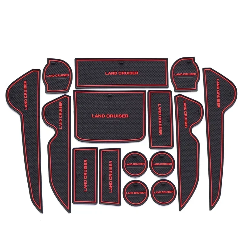 

Коврик для дверной канавки для Toyota Rand Kuluze LC200, противоскользящий коврик, подстаканник, коврик для дверной канавки, резиновая подушка, автомобильные аксессуары