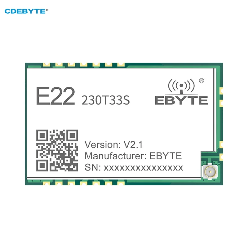 230 МГц SX1268 Lora RF SMD беспроводной модуль CDEBYTE E22-230T33S 33dbm дальнее расстояние 12 км Пробуждение воздуха PA + LNA LBT RSSI