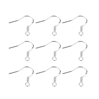 20pcslot sterling silver earrings hook ear wire findings for jewelry making women earring diy accessories wholesale