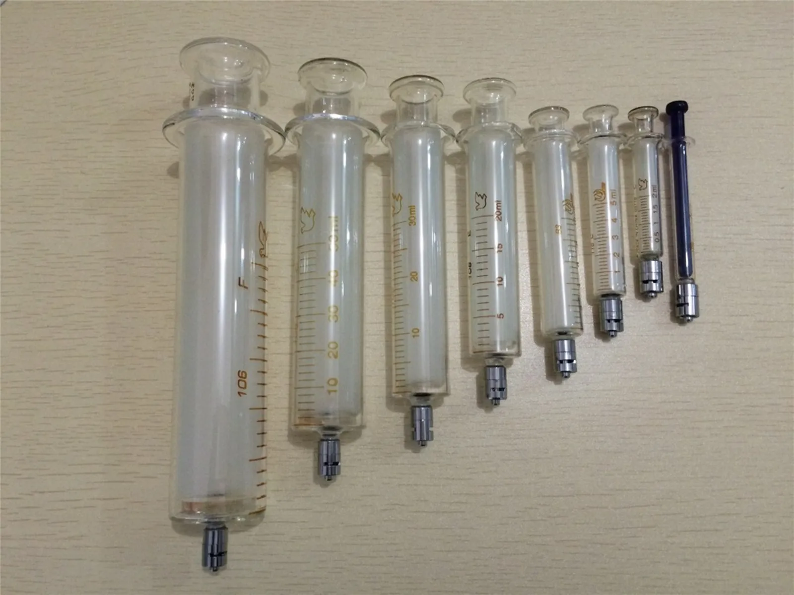 

1ml 2ml 5ml 10ml 20ml 30ml 50ml 100ml Glass Syringe Luer Lock Injector Lab Glassware Recycling Sampler For Experiment